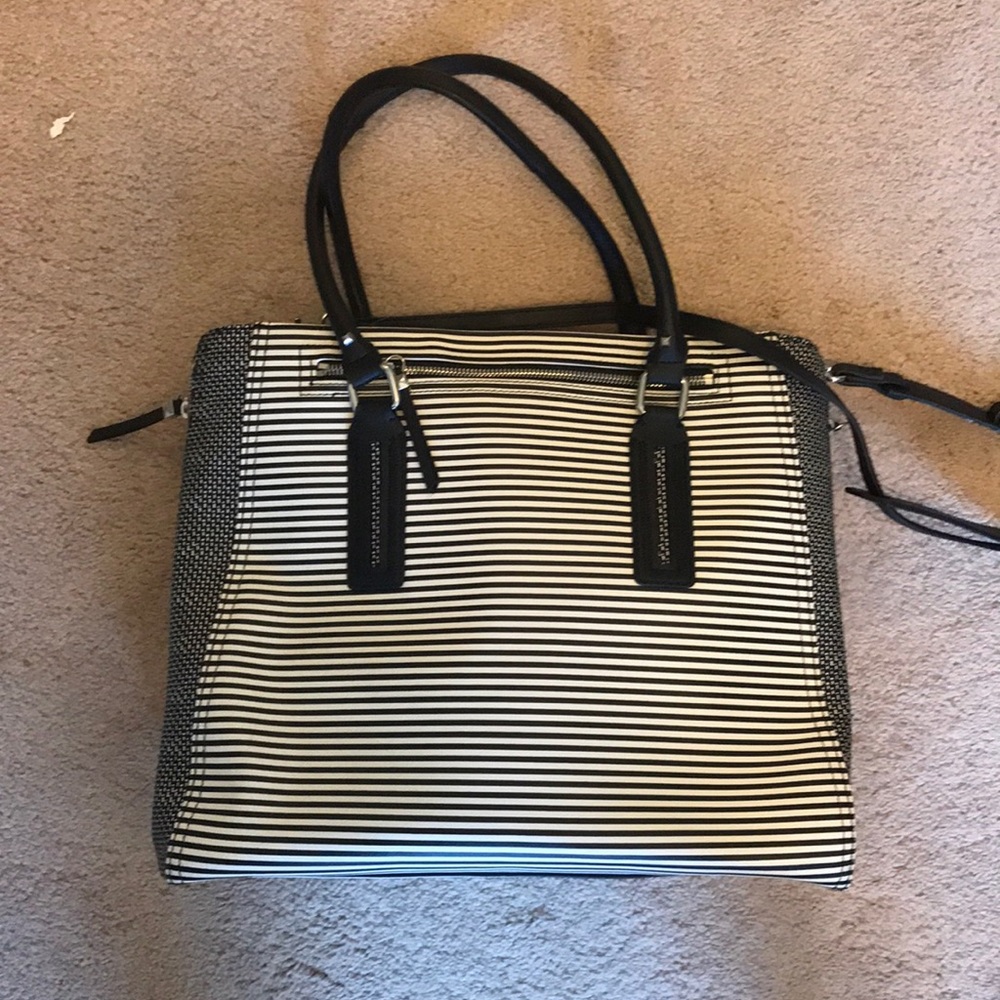 Stella & Dot striped laptop bag